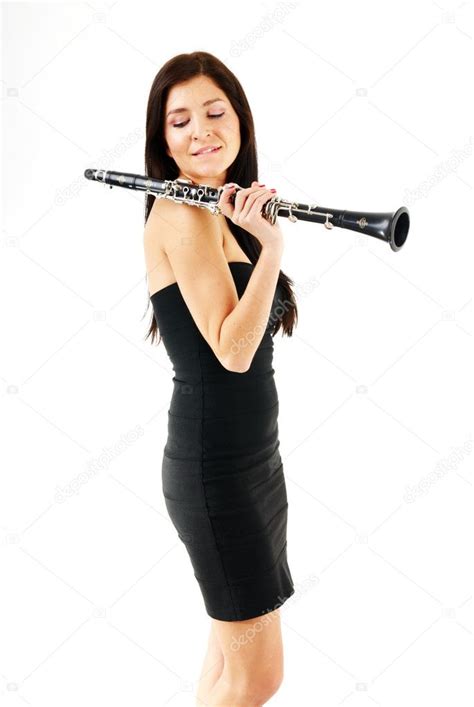 Donna Con Un Clarinetto Foto Stock Foto Immagini © Overdriven 3022063 Depositphotos