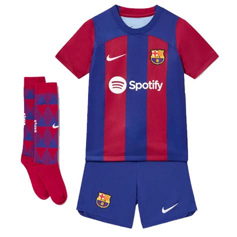 23 24 Barcelona Home Jersey Kids Full Kit