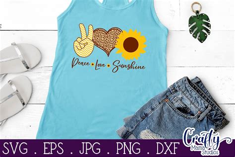 Download Sunflower Svg, Peace Love Sunshine Svg, Leopard, Chevron ...