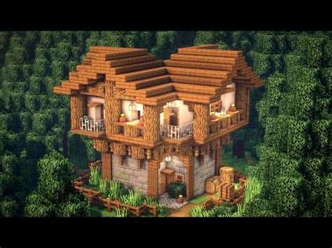 Minecraft How To Build Wooden House In The Forest Minecraft Map