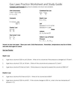 When the gas is sprayed into a large plastic bag, the bag inflates to a volume of 2.14 l. 40+ Combined Gas Law Worksheet Answer Key Background