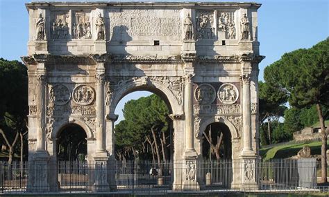 Arco Di Costantino Arch Of Constantine Built In 315 To Commemorate