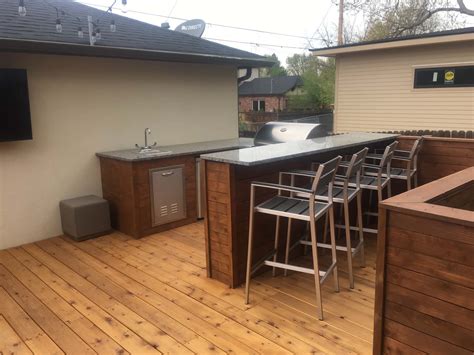Wood Deck With Custom Railing Denver Roof Decks Pergolas And