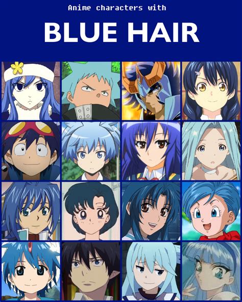 Anime Characters With Blue Hair V2 By Jonatan7 On Deviantart