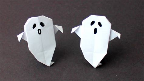 Origami Ghost Halloween Craft Paper Ghost Youtube