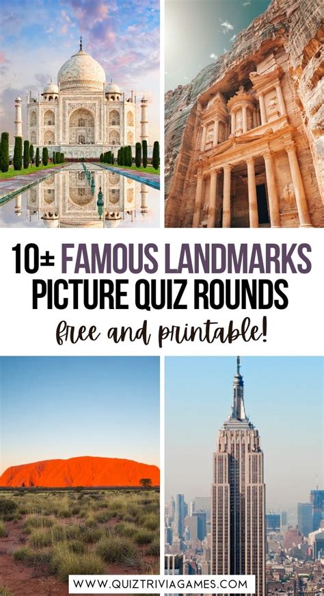 14 Famous Landmarks Picture Quiz Rounds Free And Printable Quiz