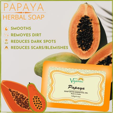 Papaya Soap With Essential Oil Vganic Vra Groups