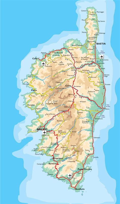 Carte Corse ≡ Voyage Carte Plan