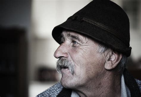 Portrait Of Old Man With Mustache Stock Image Image Of Person Elderly 29794311