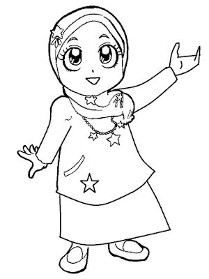Posted on 23 april 2015 updated on 29 april 2015. Gambar Mewarnai Anak Muslim Untuk Anak PAUD dan TK