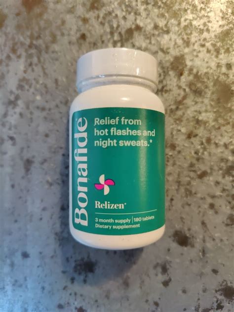 Relizen Bonafide Hormone Free Relief From Hot Flashes And Night Sweats