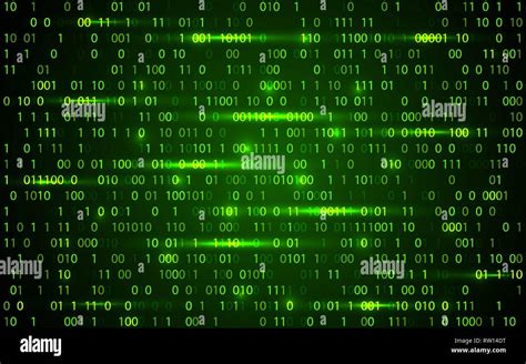 Abstract Technology Binary Code Backgrounddigital Binary Data And