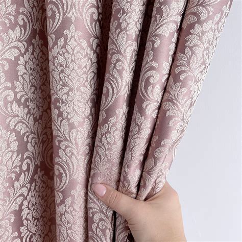 Jacquard Drapery Curtain Floral Curtain Panels Thick Bedroom Etsy Uk