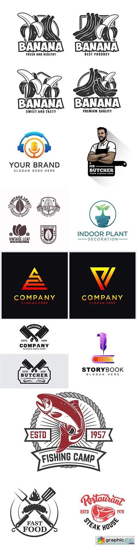Our design algorithm will suggest several styles with different icons, fonts and colors. Brand name company logos business corporate design 42 ...