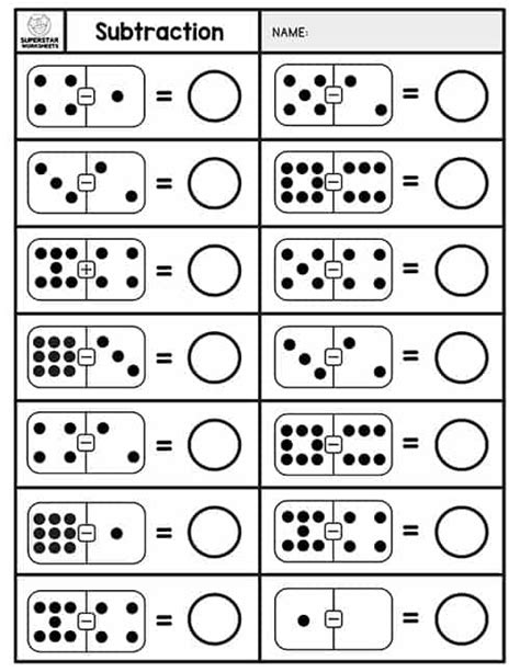 Comparing Numbers Count The Dots On The Domino Write The Number The
