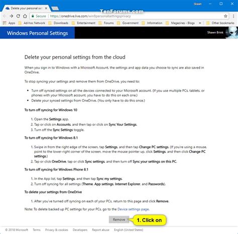 In this guide, we'll show you three ways to delete the windows.old folder containing the previous installation of windows 10 files to reclaim valuable storage space on your device. Delete Sync Settings for Windows 10 Devices from Microsoft ...