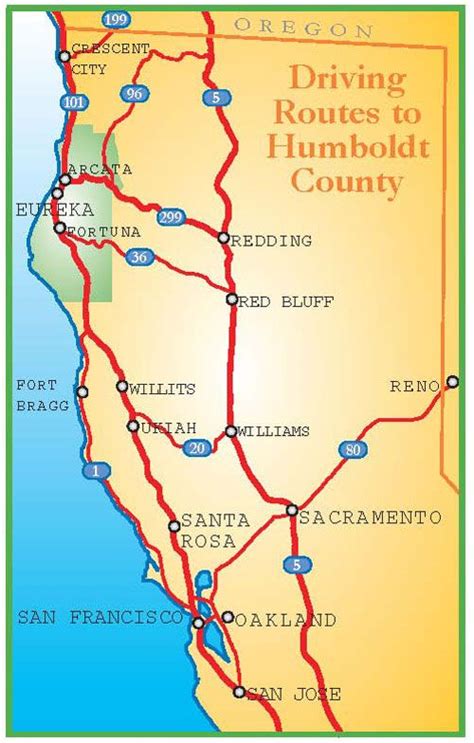 Californias Redwood Coast Map Where Is Humboldt County With