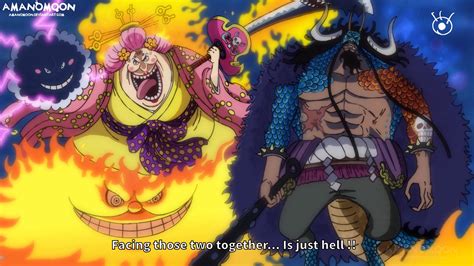 One Piece Chapter 1008 Big Mom Kaido Hybrid Form By Amanomoon On Deviantart