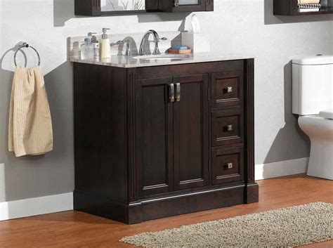 This 42 single bathroom vanity set completes your bathroom renovation in simple contemporary design. Menards Bathroom Cabinets - Home Cabinets Design