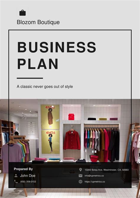 Clothing Line Business Plan Example By Upmetrics Issuu