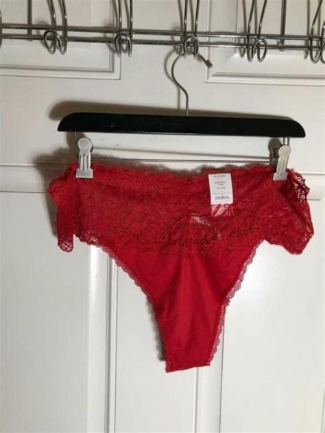 Auden Smooth Micro Thong Underwear Panties Ripe Red Size 4x For Sale