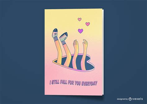 Happy Anniversary Love Cartoon Greeting Card Vector Download