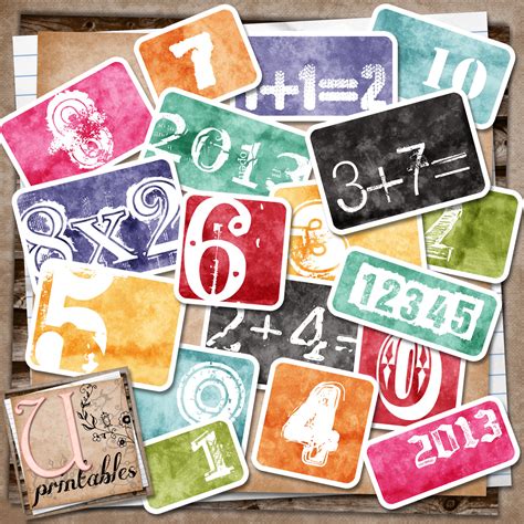 Math Number Cards Free Printable