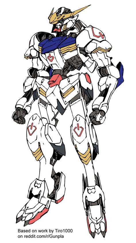 Gundam Barbatos Lineart Colored By Stacalkas On Deviantart