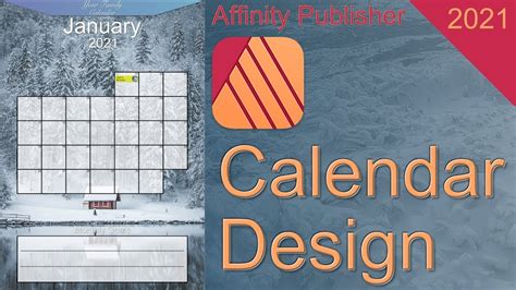 Calendar Design In Affinity Publisher Youtube