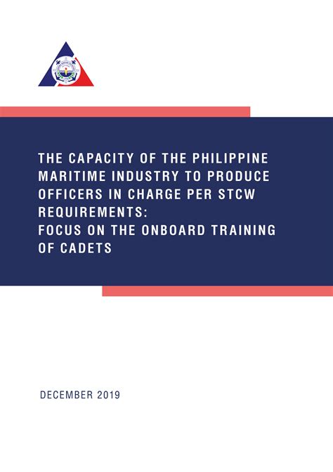The Capacity Of The Philippine Maritime Industry To Produce Officers In