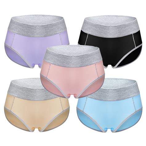 Dodoing Dodoing Seamless Low Rise Cotton Panties 5 Pack Plus Size