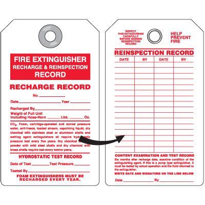 Fire extinguishers are essential to maintain the safety of a workplace or residential area. Fire Extinguisher Tags