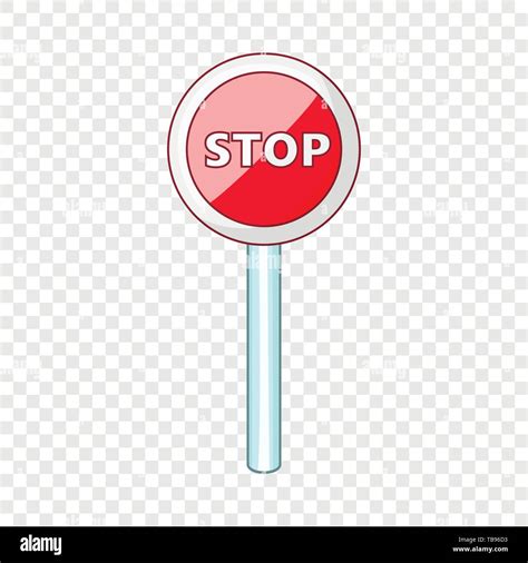 Red Stop Sign Icon Cartoon Style Stock Vector Image And Art Alamy