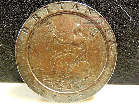 1797 Britania Georgius Lll D G Rex Copper Coin