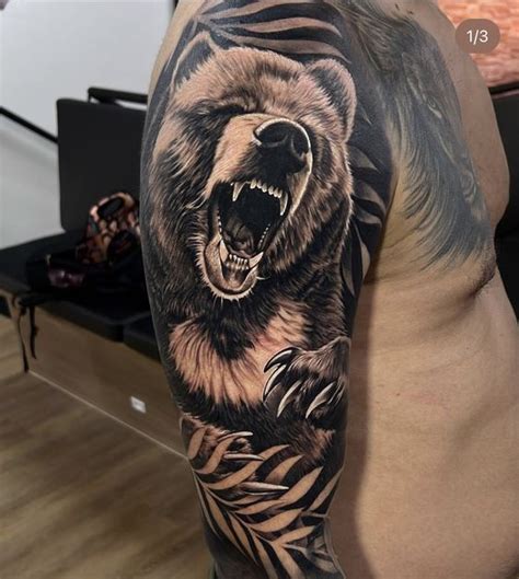 Grizzly Bear Tattoo Sleeve