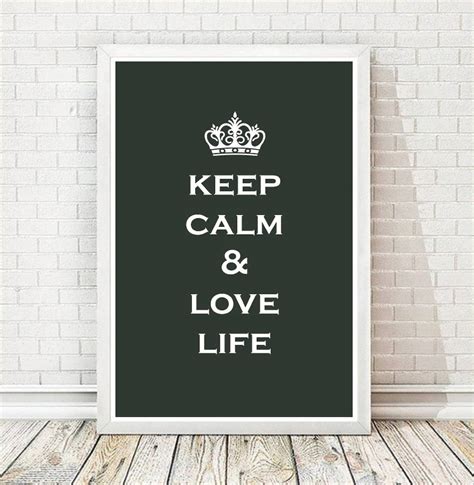 Grafiki Plakaty Keep Calm And Love Life A3 7447950923 Oficjalne