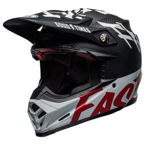 Bell helmets was born from auto racing in 1954 and exists today to inspire and enable the next generation of boundary breakers in motorcycle and bicycle culture. Casque Bell Moto 9 Flex Fasthouse WRWF black white, cross