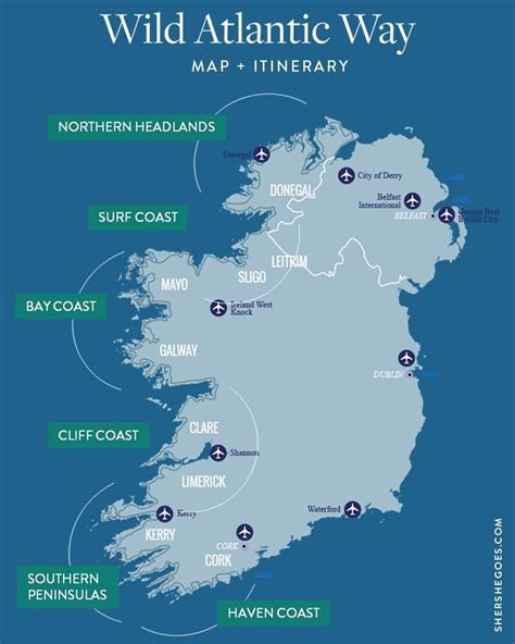 How To Road Trip Irelands Wild Atlantic Way Map Itinerary Driving