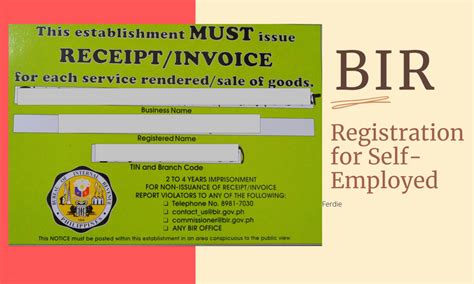 Bir Registration For Self Employed Thesweetscape