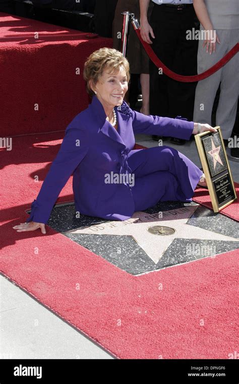 Feb 14 2006 Hollywood California Usa Judge Judy Sheindlin Receives The 2304th Star On