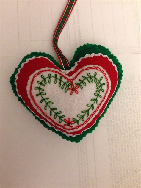 My Version Of A Felt And Embroidered Ornament I Saw The Original On