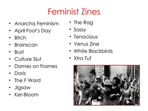 Feminism And Zines A Brief History