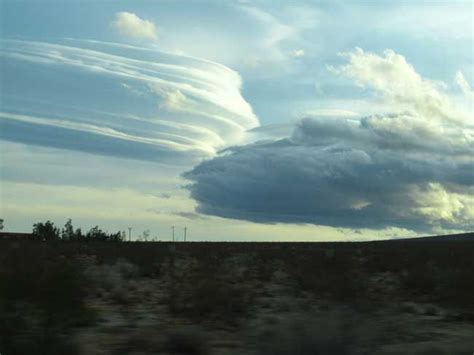 Lenticular Clouds Technically Known As Altocumulus Standing
