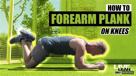 How To Do A Forearm Plank On Knees Exercise Demonstration Video And