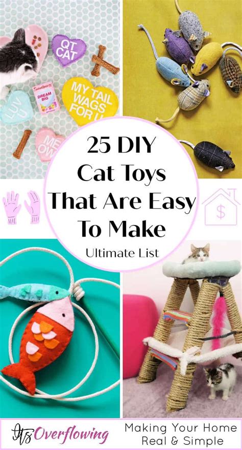 Diy Cat Toys Easy Cat Diy Crafts Handmade Cat Toys Cats Diy Projects