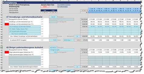 Excel Finanzplan Tool Für Schweizer Spitäler Screenshots Fimovi