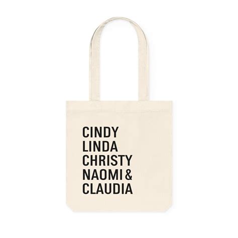 S Supermodels Tote Cindy Crawford S Glam Gift Minimal Tote Etsy