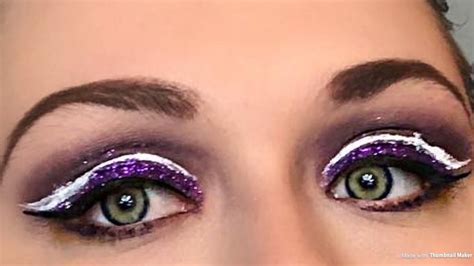 Purple Glitter Cut Crease Makeup Tutorial Youtube