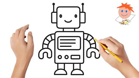 How To Draw A Robot For Kids Easy Drawing Tutorial Images