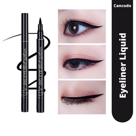 Aiyi Eyeliner Pensil Alis Cair Warna Hitam Anti Air Make Up Cancodo